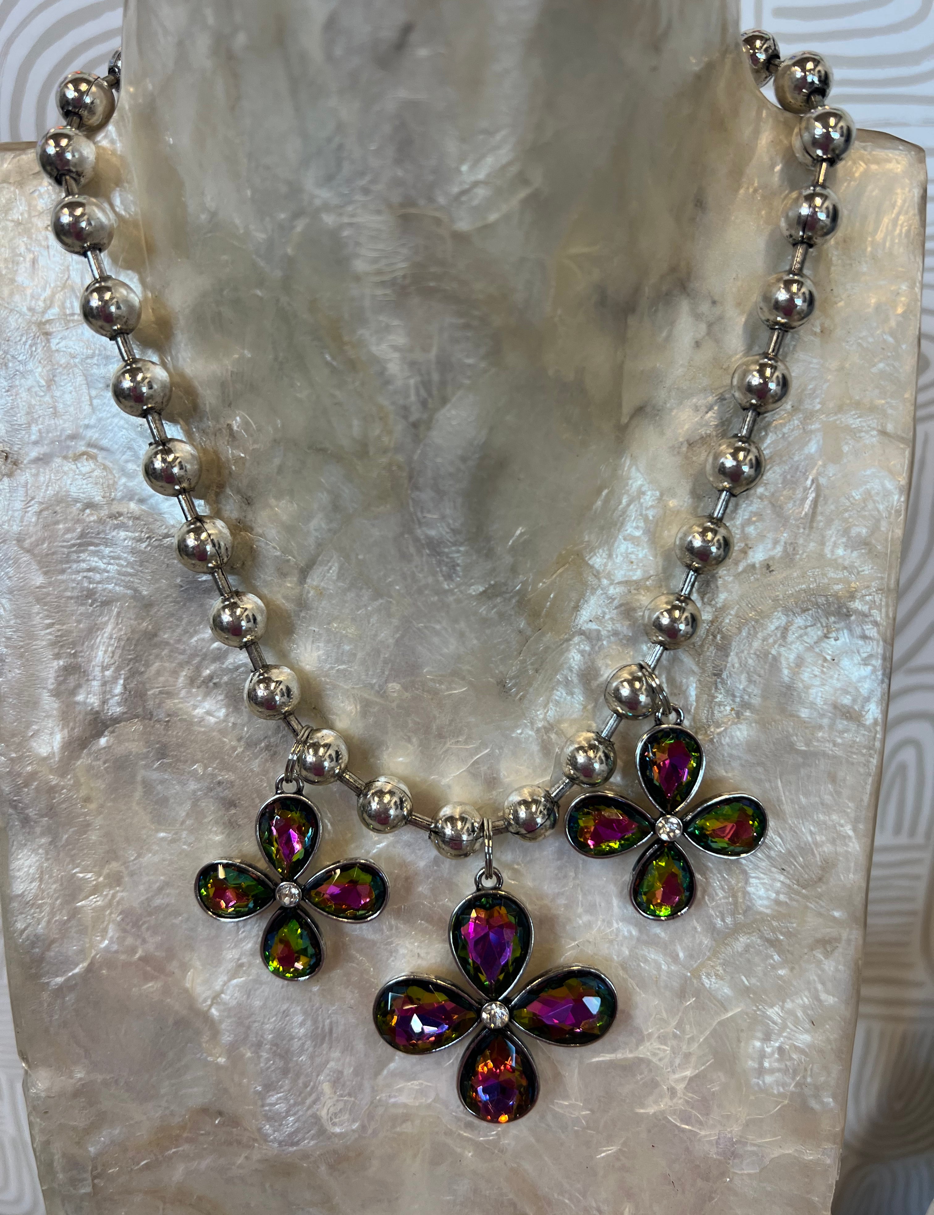 JEWELRY SALE Volcano Flower Charm Necklace on Simply Obsessed