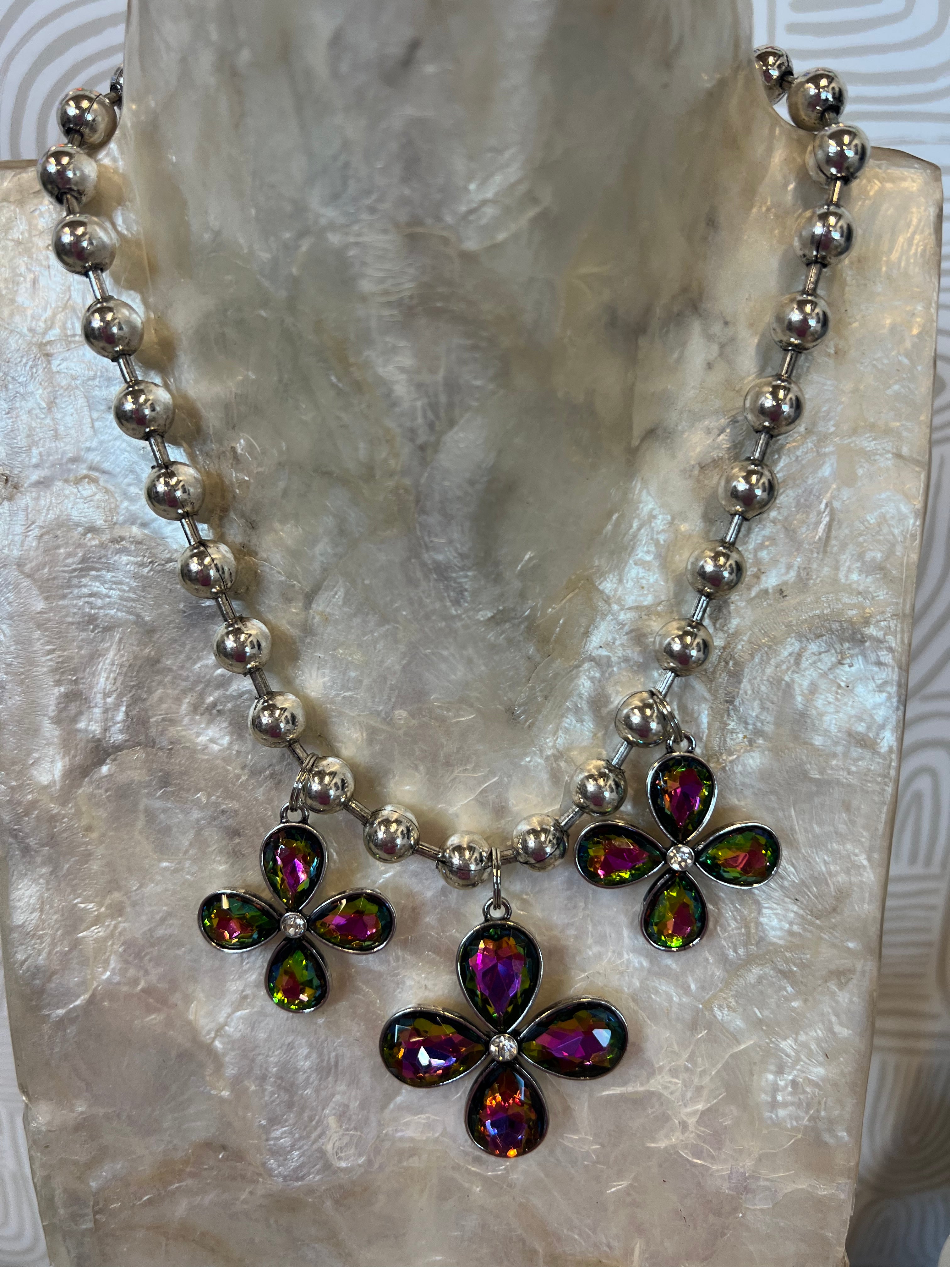 JEWELRY SALE Volcano Flower Charm Necklace on Simply Obsessed