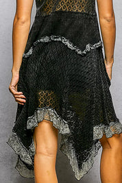 POL Texture Lace Ruffled Sleeveless Dress. **FALL DEBUT SALE** on Simply Obsessed