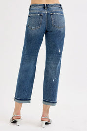 RISEN Full Size Low Rise Crop Boyfriend Jeans Plus Size on Simply Obsessed