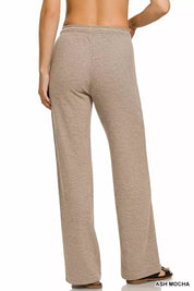 ZENANA Ribbed Drawstring Lounge Pants on Simply Obsessed