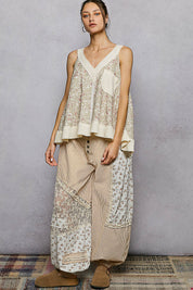 POL Floral V-Neck Tank with Front Pocket. **SALE** on Simply Obsessed