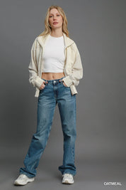 Umgee Two-Way Jacquard Zip-Up Jacket on Simply Obsessed