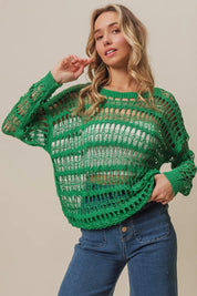 BiBi Long Sleeve Knit Cover Up on Simply Obsessed