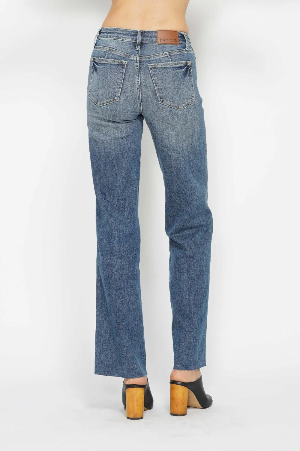 JUDY BLUE Full Size Tummy Control Straight Jeans on Simply Obsessed