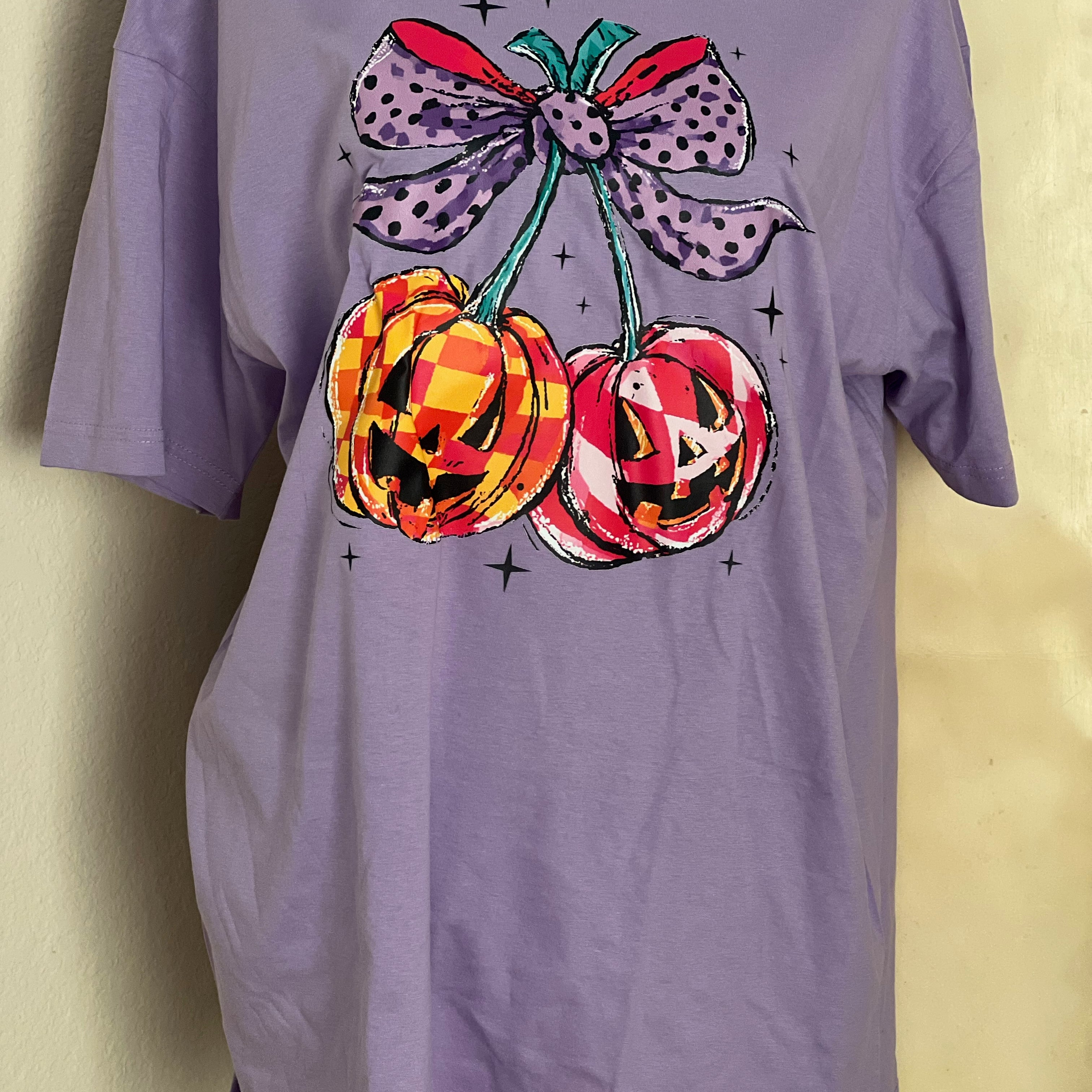 T-SHIRT JUNKIE Jack-O-Lantern Cherry Tee on Simply Obsessed