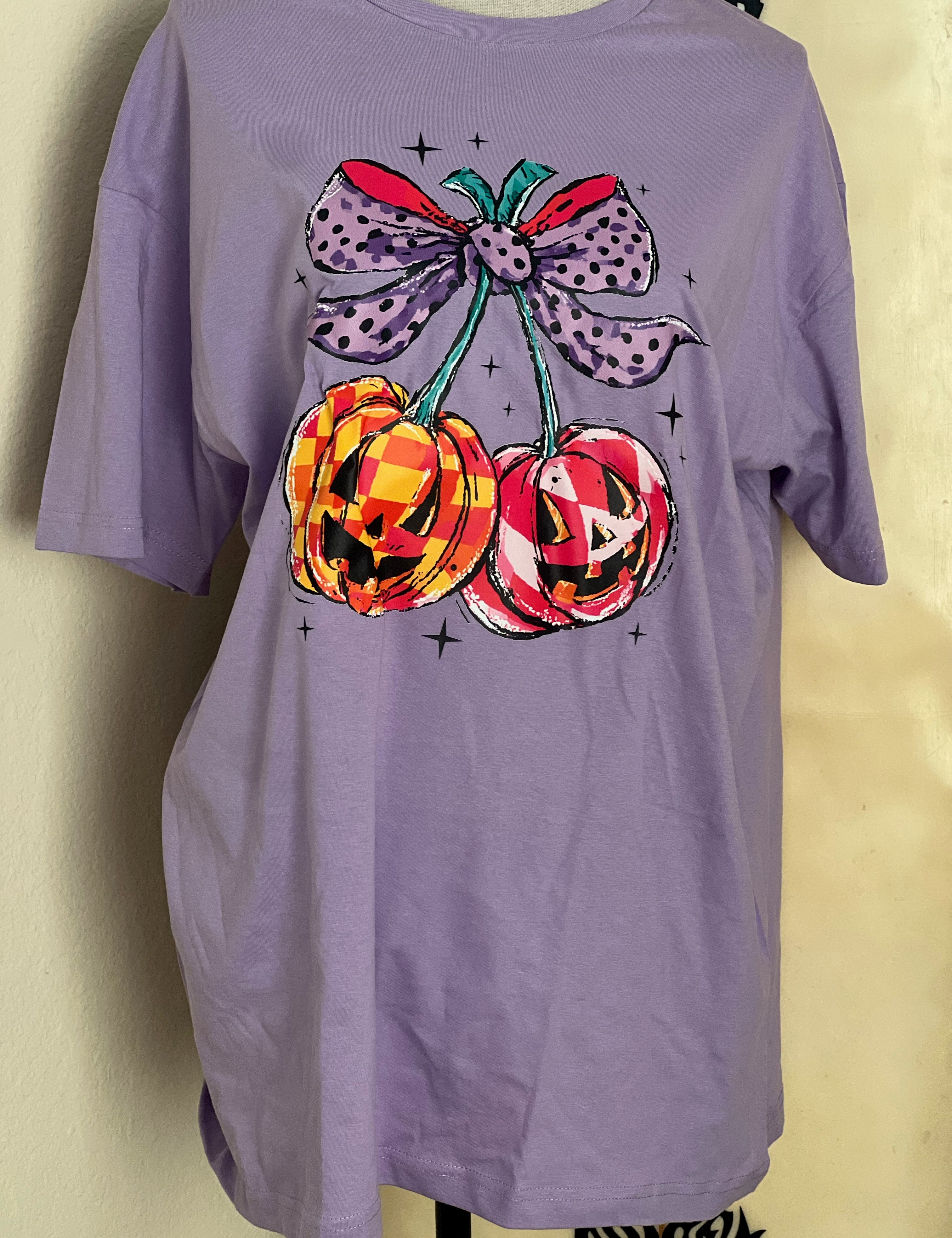 T-SHIRT JUNKIE Jack-O-Lantern Cherry Tee on Simply Obsessed