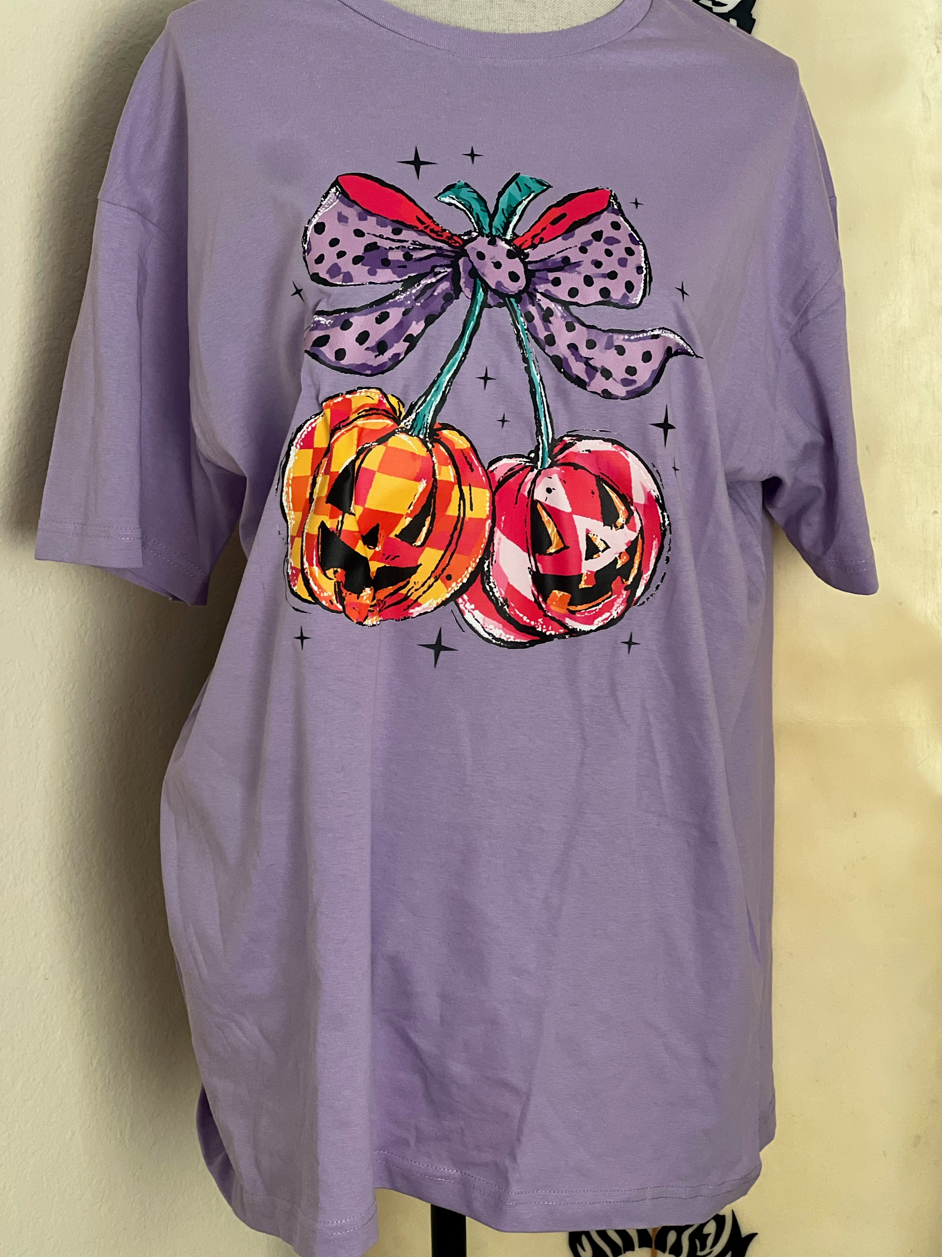 T-SHIRT JUNKIE Jack-O-Lantern Cherry Tee on Simply Obsessed