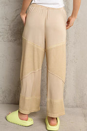 POL Elastic Waistband Wide Leg Pants with Drawstring on Simply Obsessed