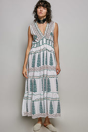 POL Floral Printed Sleeveless Tiered Dress with Smocked Waistband **DEBUT SALE** on Simply Obsessed