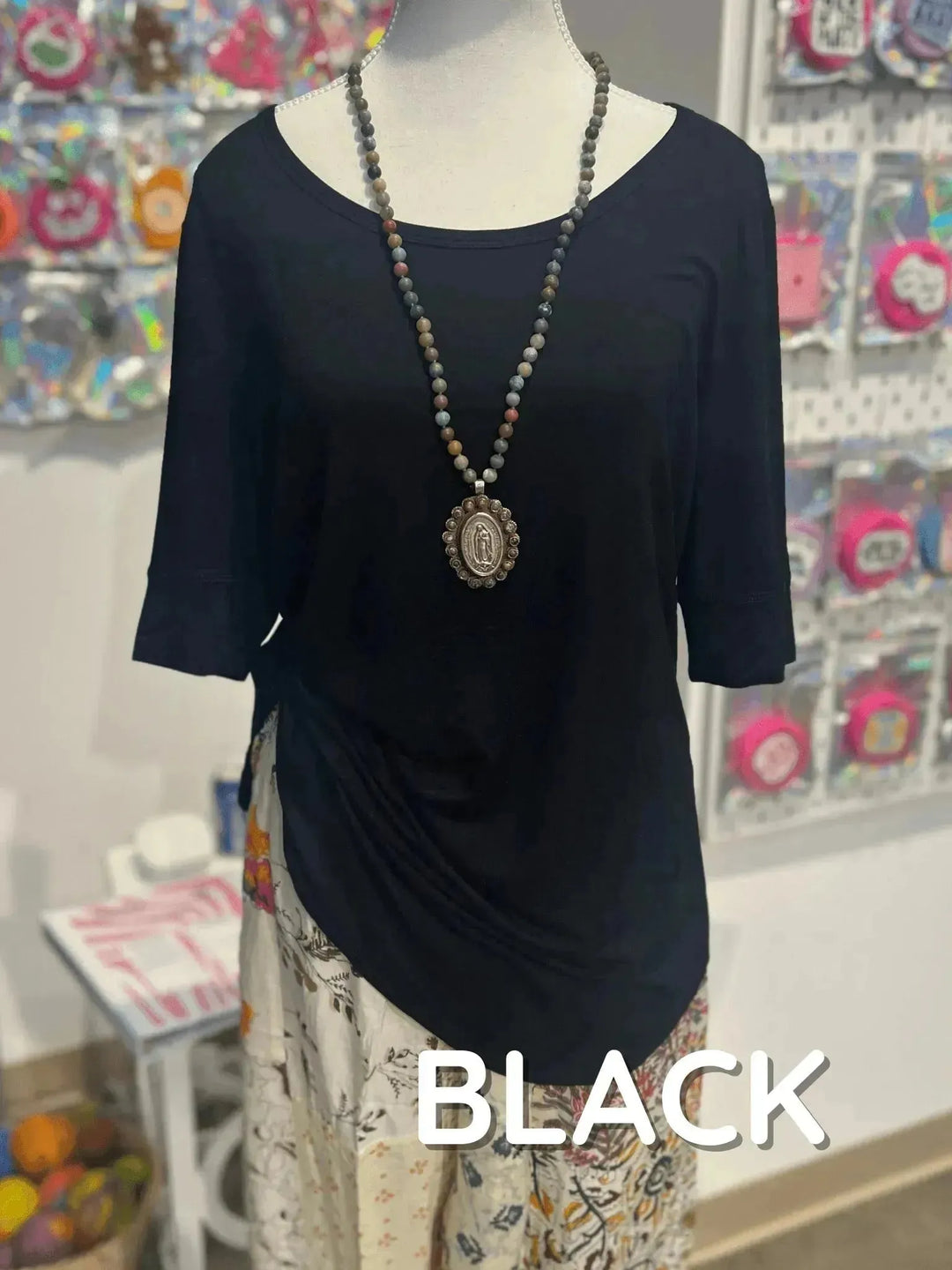 3/4 Sleeve Modal Everyday Top on Simply Obsessed