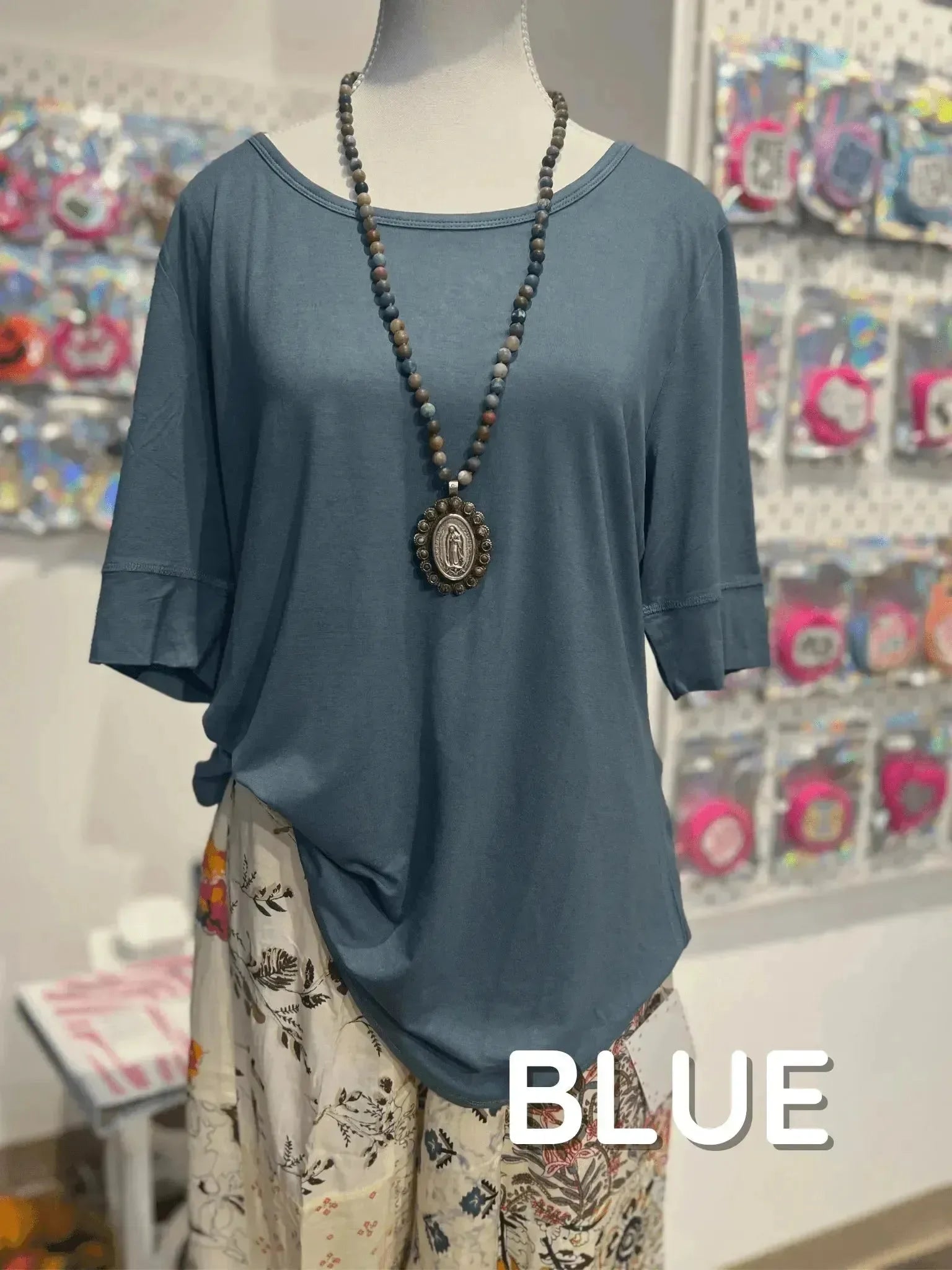 3/4 Sleeve Modal Everyday Top on Simply Obsessed