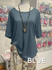 3/4 Sleeve Modal Everyday Top on Simply Obsessed
