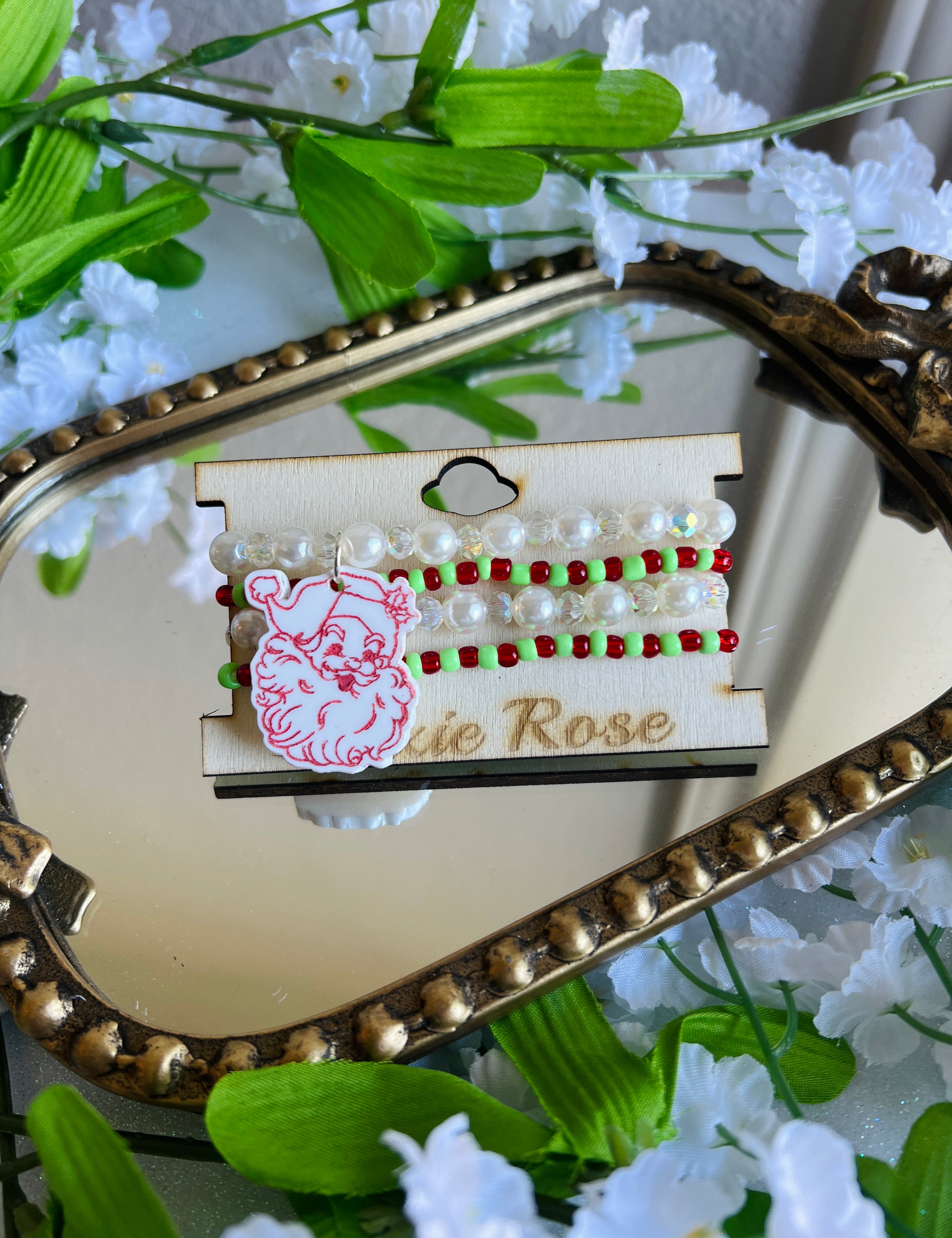 DIXIE ROSE Vintage Santa Bracelet Stack on Simply Obsessed