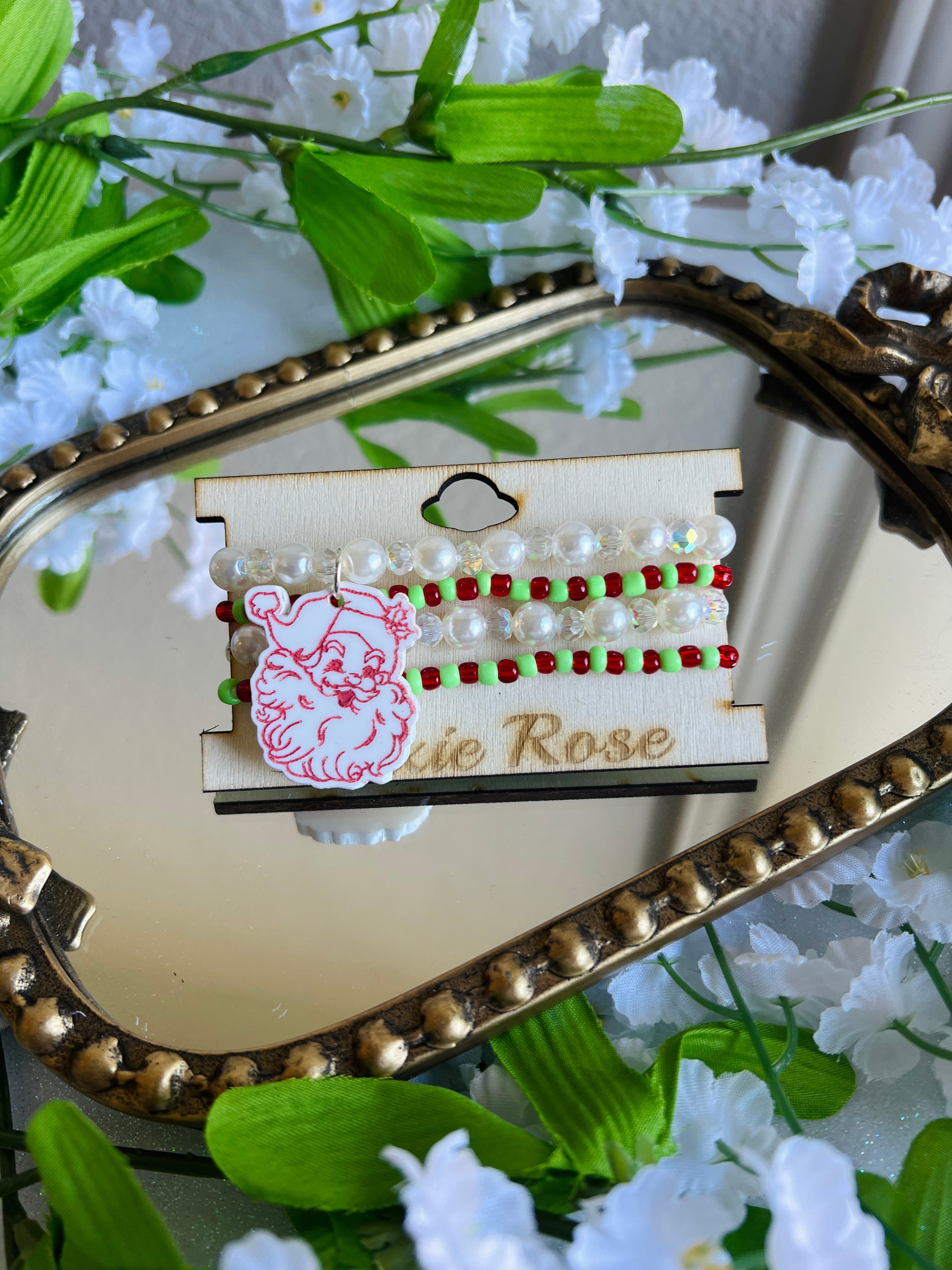 DIXIE ROSE Vintage Santa Bracelet Stack on Simply Obsessed