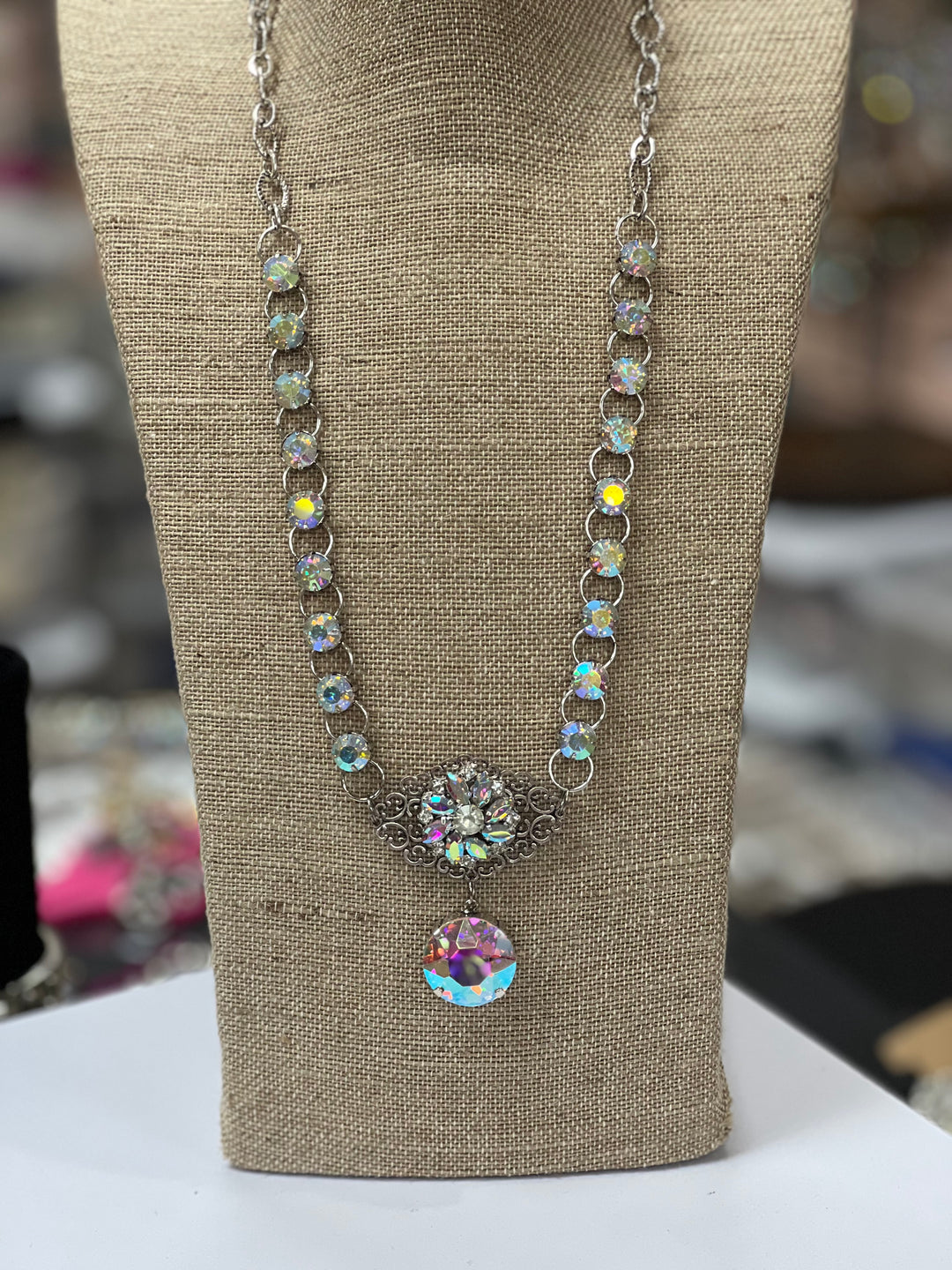 ATG DOORBUSTER AB Jeweled Necklace on Simply Obsessed