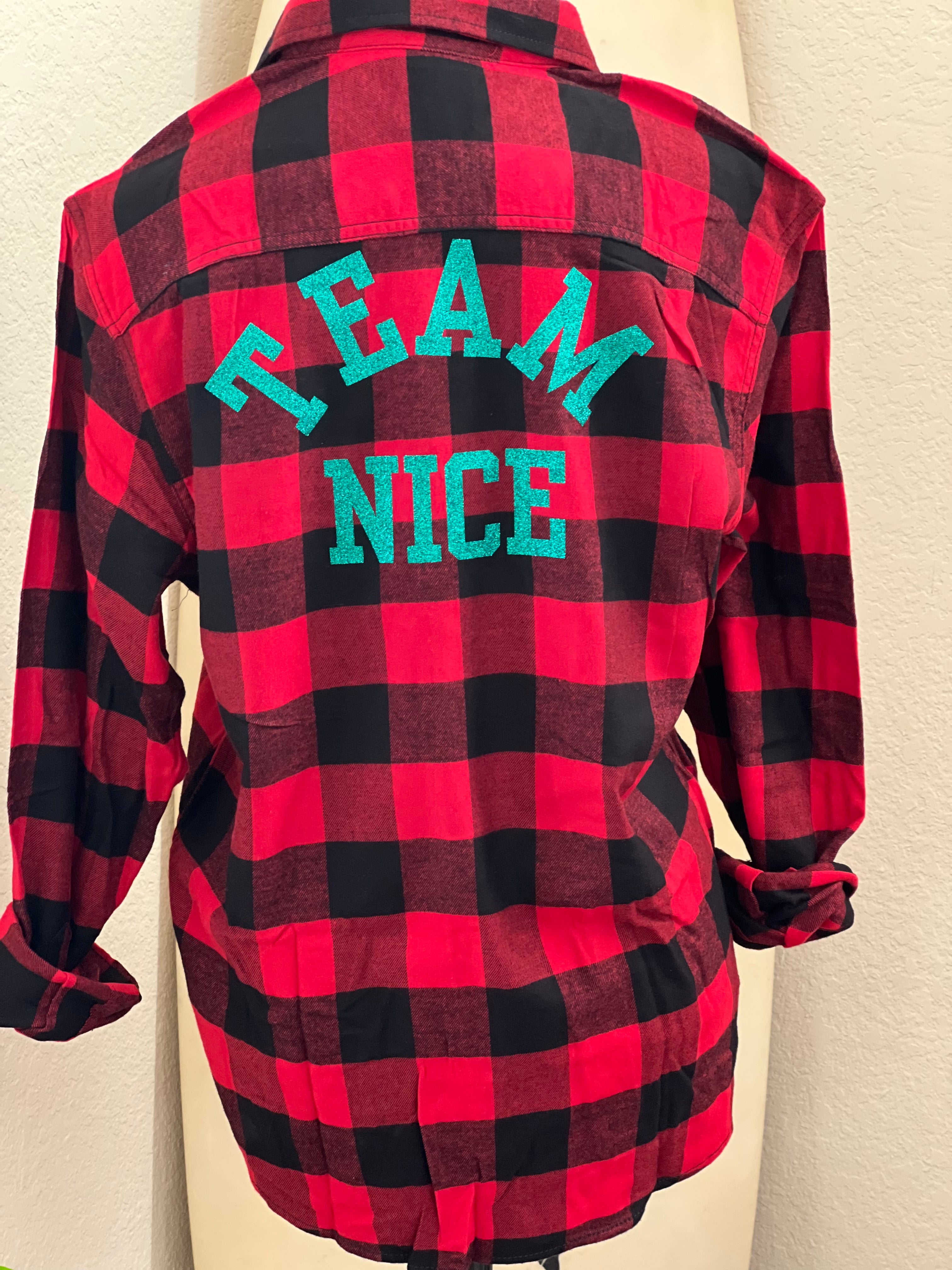 MALIBU HIPPIE Team Naughty Or Team Nice Flannels on Simply Obsessed