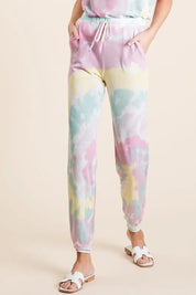 BiBi Tie Dye French Terry Casual Pants on Simply Obsessed