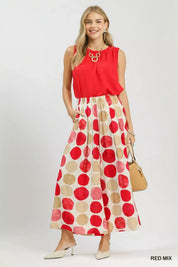 UMGEE Dot Print Wide Leg Pants on Simply Obsessed