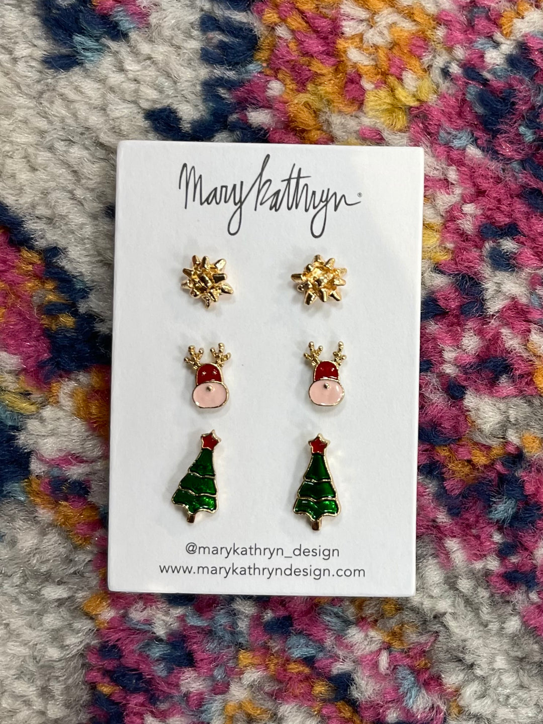 Charming Cheer 3-Pack Stud Set by Mary Kathryn Design on Simply Obsessed