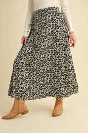 Aemi+Co Leopard Midi Skirt on Simply Obsessed