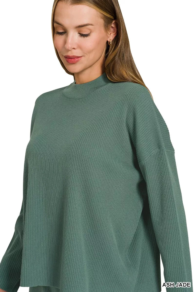 ZENANA Viscose Sweater Top & Pants Set **DOORBUSTER** on Simply Obsessed