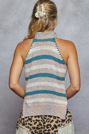 POL Striped Collar Sweater Vest on Simply Obsessed