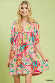 UMGEE Paisley Print Mini Dress on Simply Obsessed