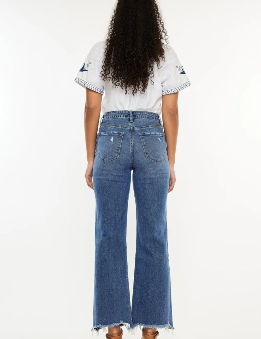 Kancan Full Size High Rise Slim Wide Leg Jeans on Simply Obsessed