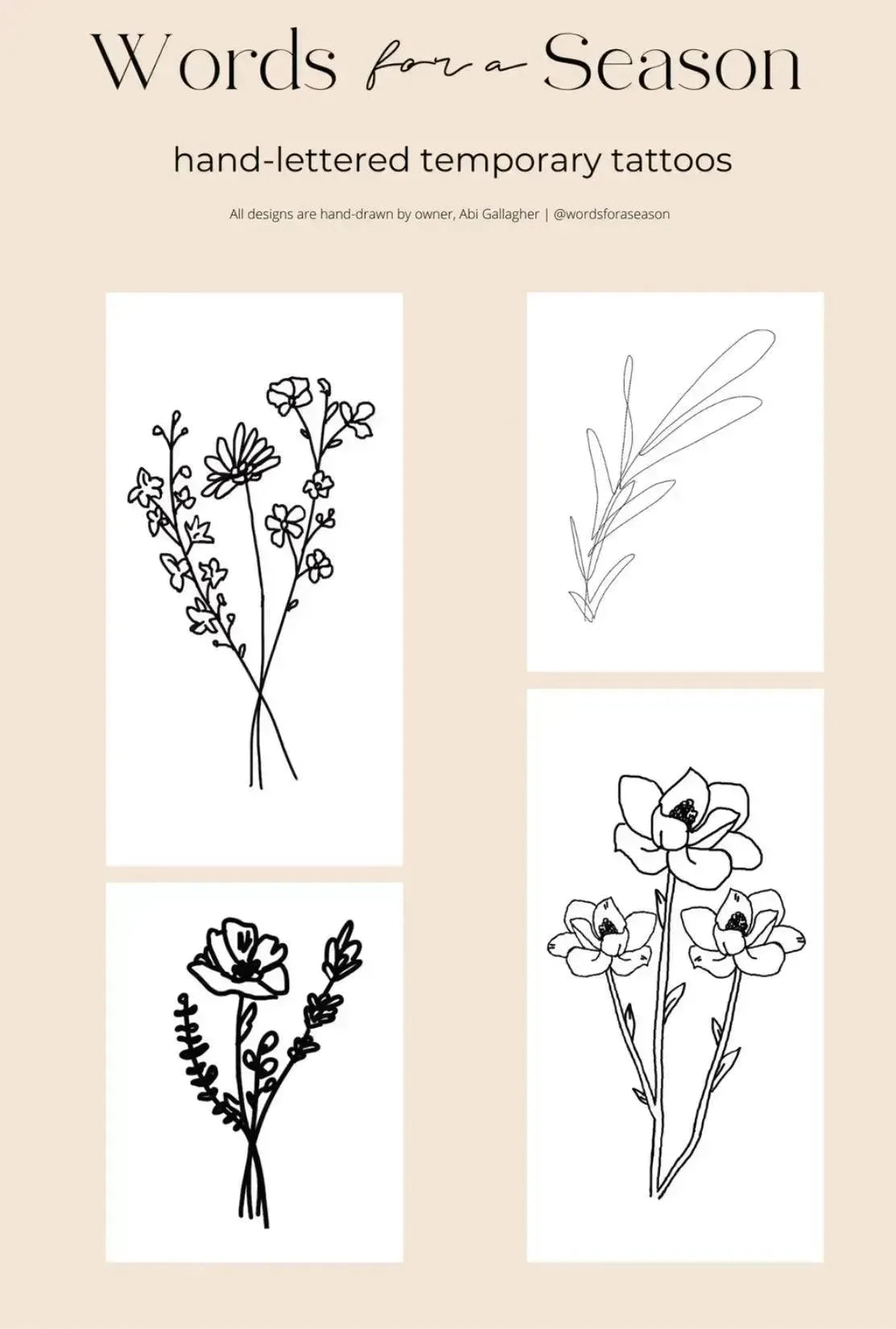 4-Pack Temp Tattoos on Simply Obsessed