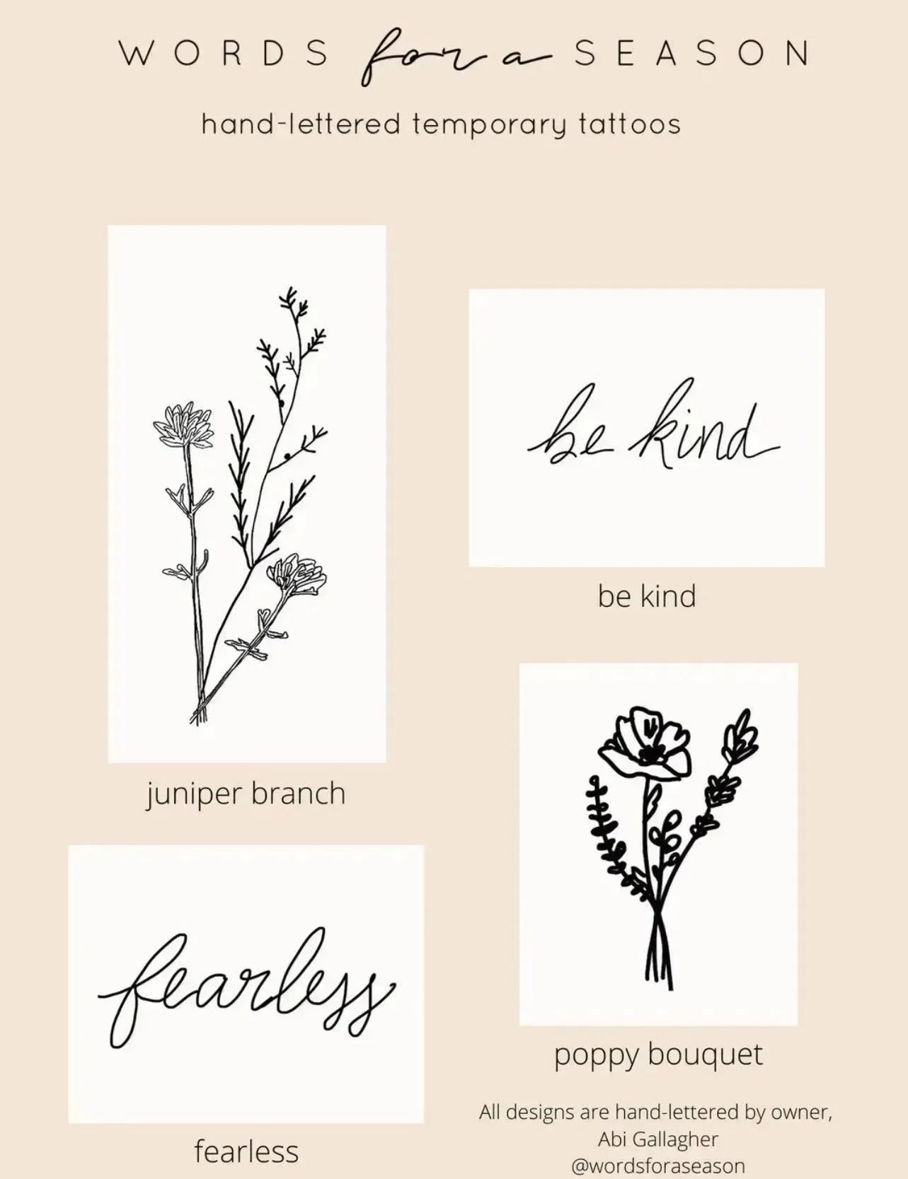 4-Pack Temp Tattoos on Simply Obsessed
