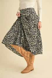 Aemi+Co Leopard Midi Skirt on Simply Obsessed