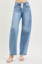 RISEN Relaxed Fit Drawstring Waist Jeans on Simply Obsessed