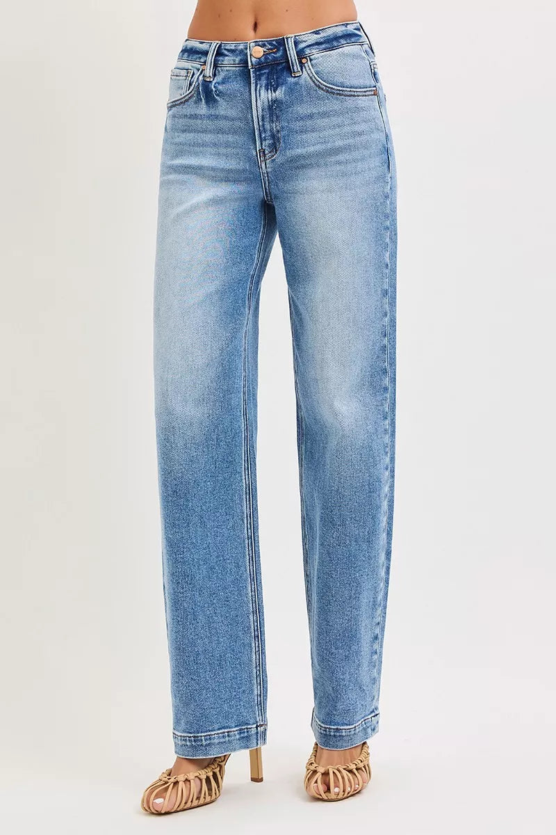RISEN High Rise Wide Baggy Jeans on Simply Obsessed