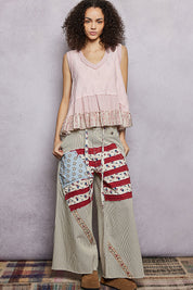 POL Floral Print V-Neck Textured Tank on Simply Obsessed