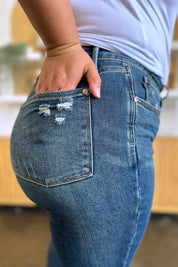JUDY BLUE Full Size Tummy Control High Waist Slim Jeans on Simply Obsessed
