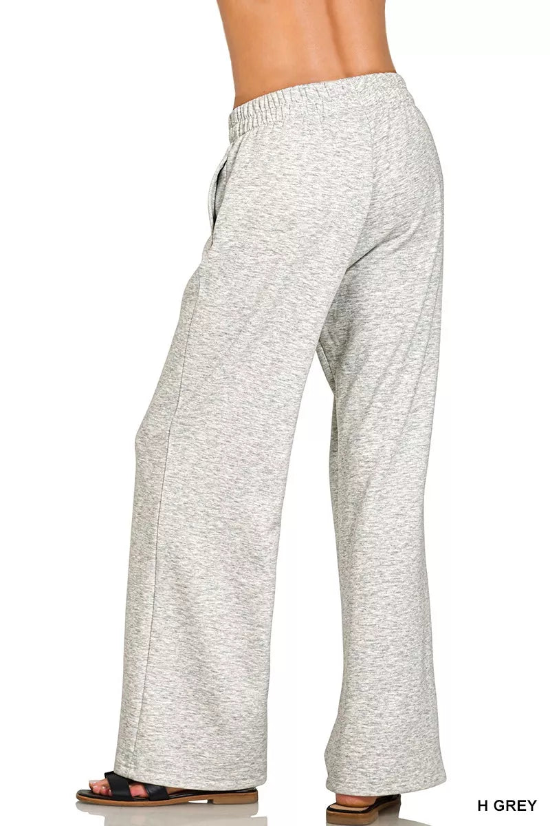 Zenana Scuba Side Slit Top and Pants Set on Simply Obsessed