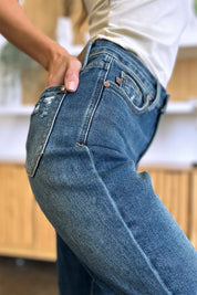 JUDY BLUE Full Size Tummy Control High Waist Slim Jeans on Simply Obsessed