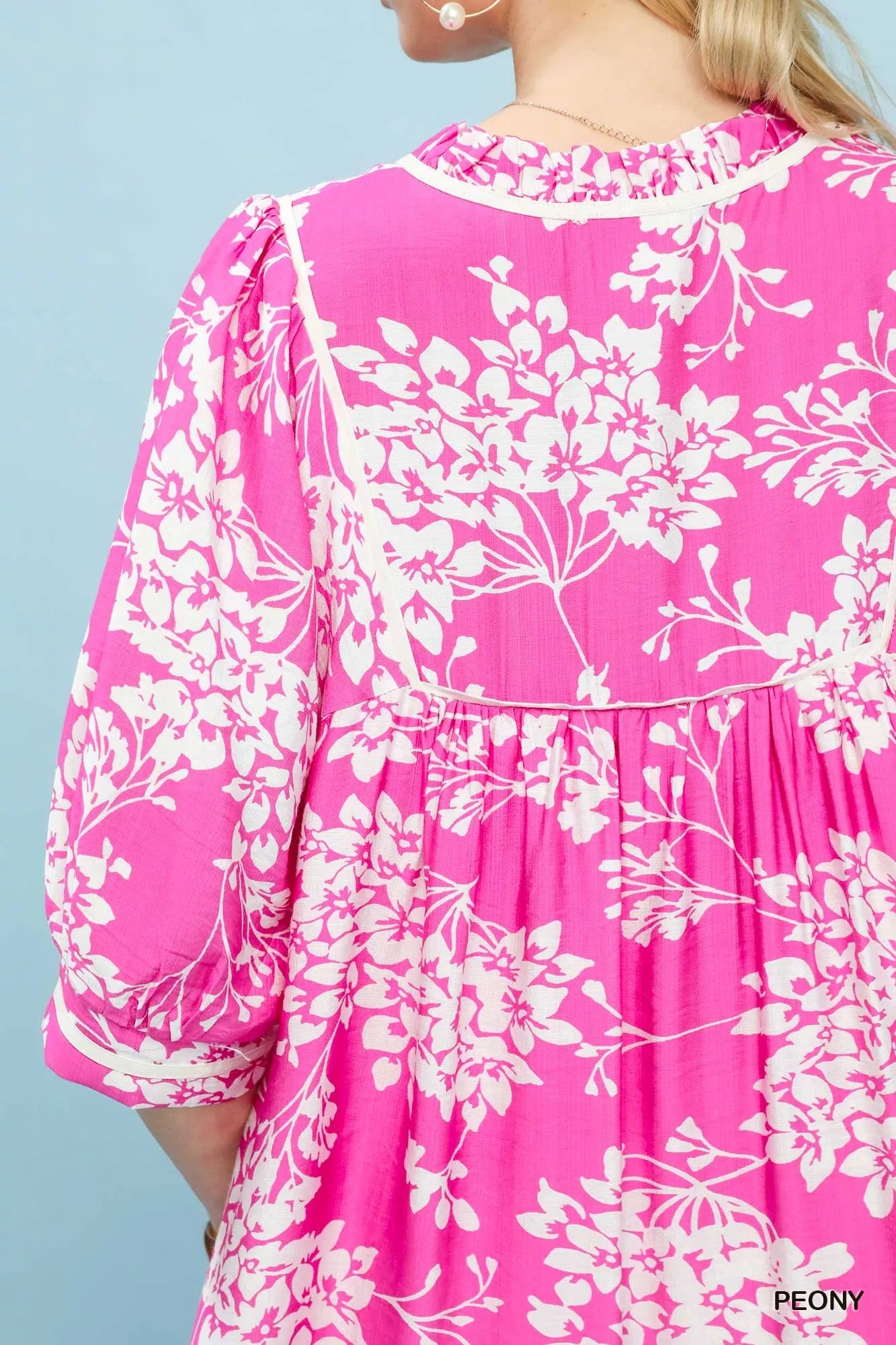 UMGEE Floral Babydoll Dress with Pockets on Simply Obsessed