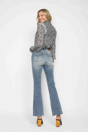JUDY BLUE Full Size Tummy Control Back Embroidered Pocketed Bootcut Jeans Plus Size on Simply Obsessed