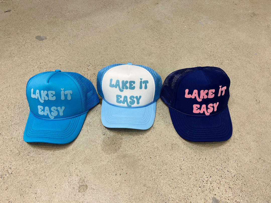 MALIBU HIPPIE Lake It Easy Trucker Hat on Simply Obsessed