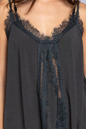 POL Lace Detail V-Neck Cami on Simply Obsessed