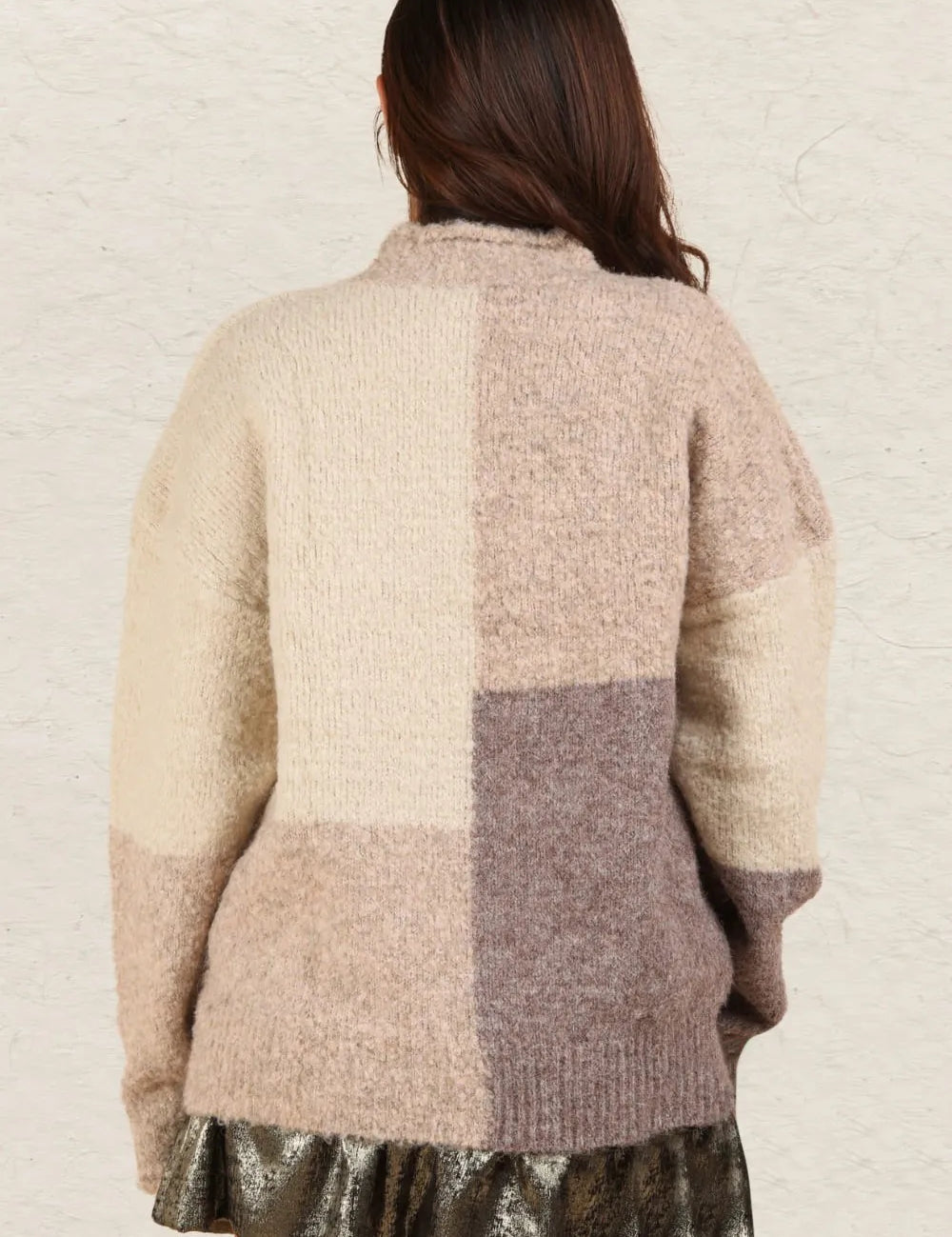 VERY J Color Block Mock Neck Drop Shoulder Sweater **FALL DEBUT SALE** on Simply Obsessed