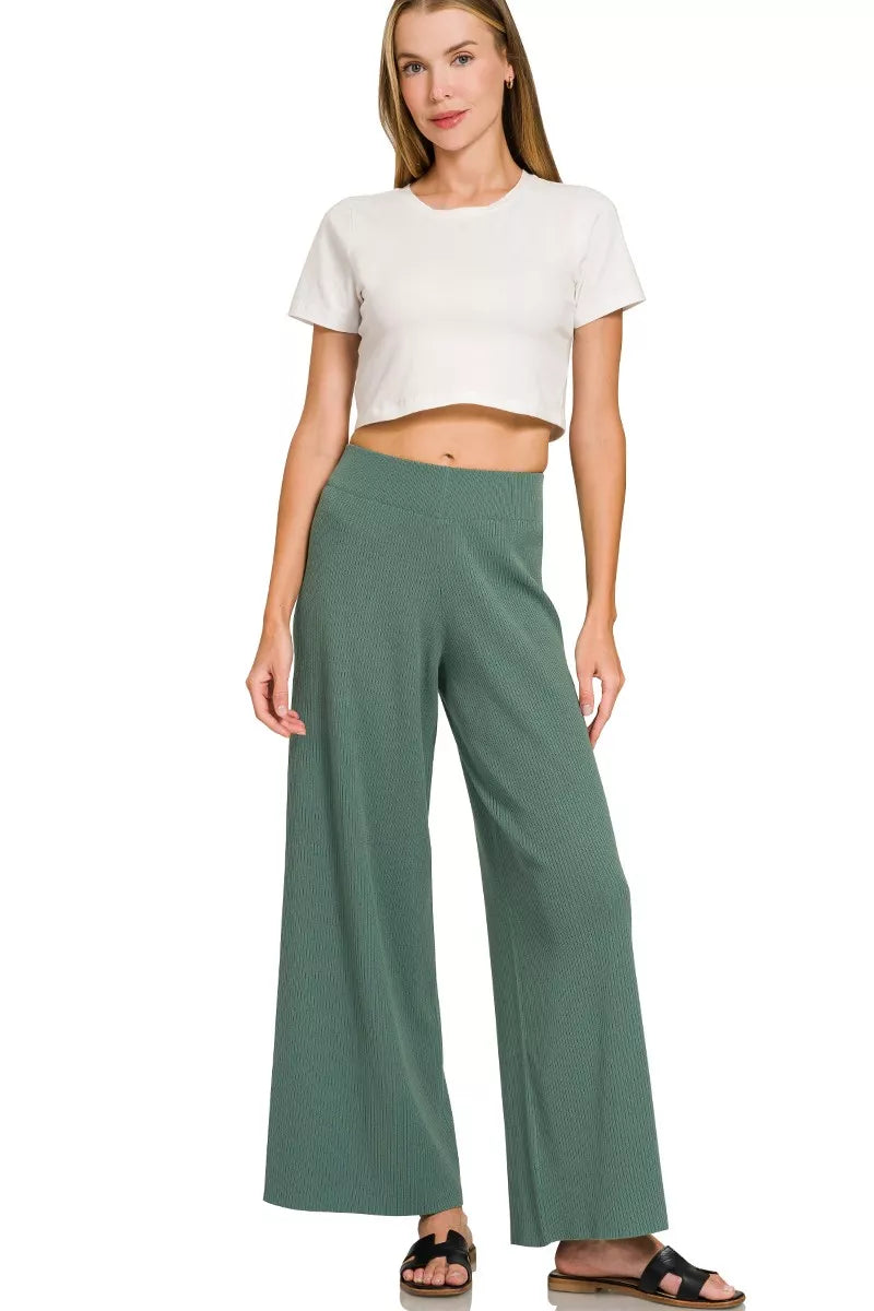 ZENANA Viscose Sweater Top & Pants Set **DOORBUSTER** on Simply Obsessed