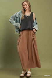 UMGEE Flowy Wide Leg Pocket Pants. **FALL DEBUT SALE** on Simply Obsessed