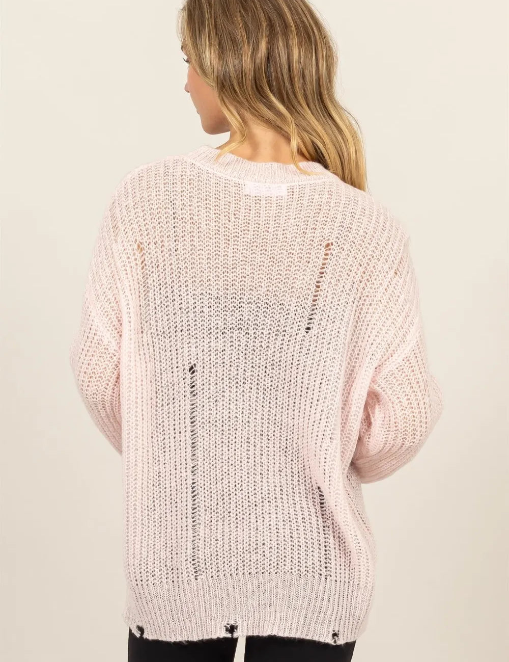 HYFVE Distressed Long Sleeve Knit Top **FALL DEBUT SALE** on Simply Obsessed