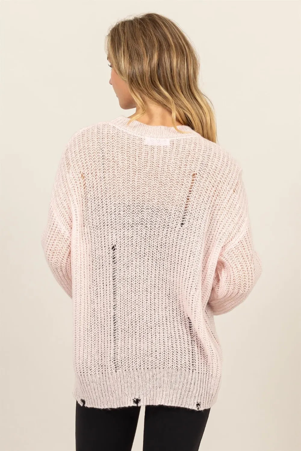 HYFVE Distressed Long Sleeve Knit Top **FALL DEBUT SALE** on Simply Obsessed