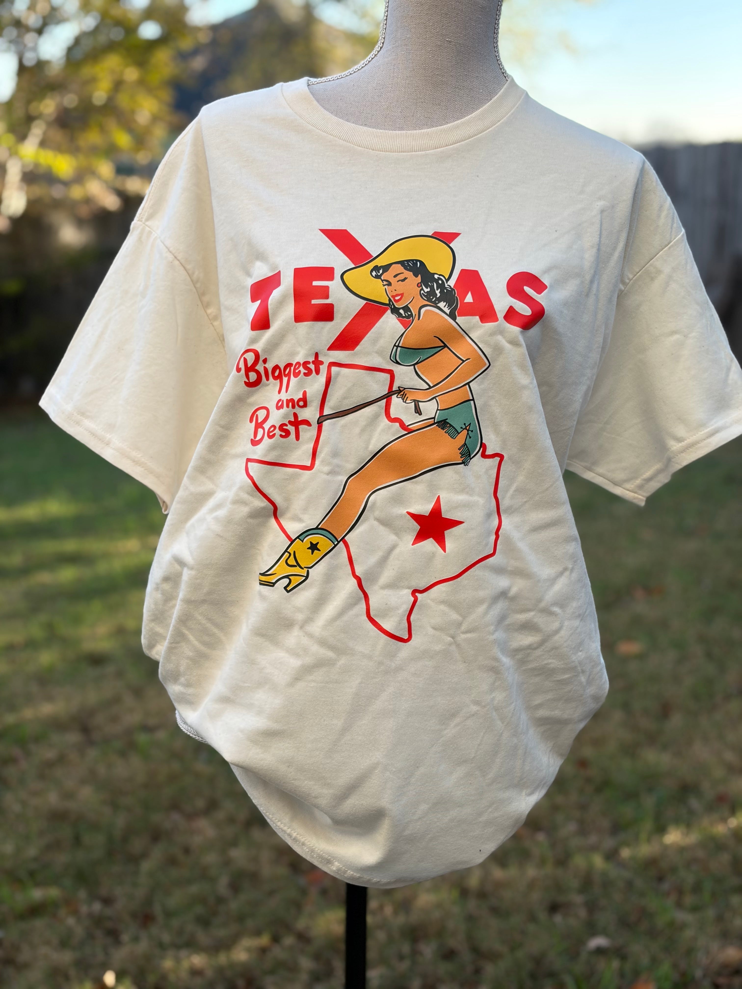 T-SHIRT JUNKIE Biggest & Best Texas Tee on Simply Obsessed