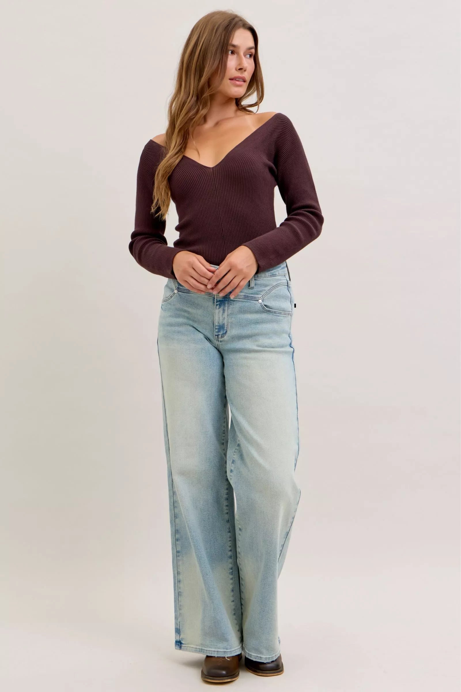 JUDY BLUE High Waist Column Straight Jeans on Simply Obsessed