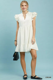 UMGEE Ruffle Sleeve Babydoll Dress on Simply Obsessed